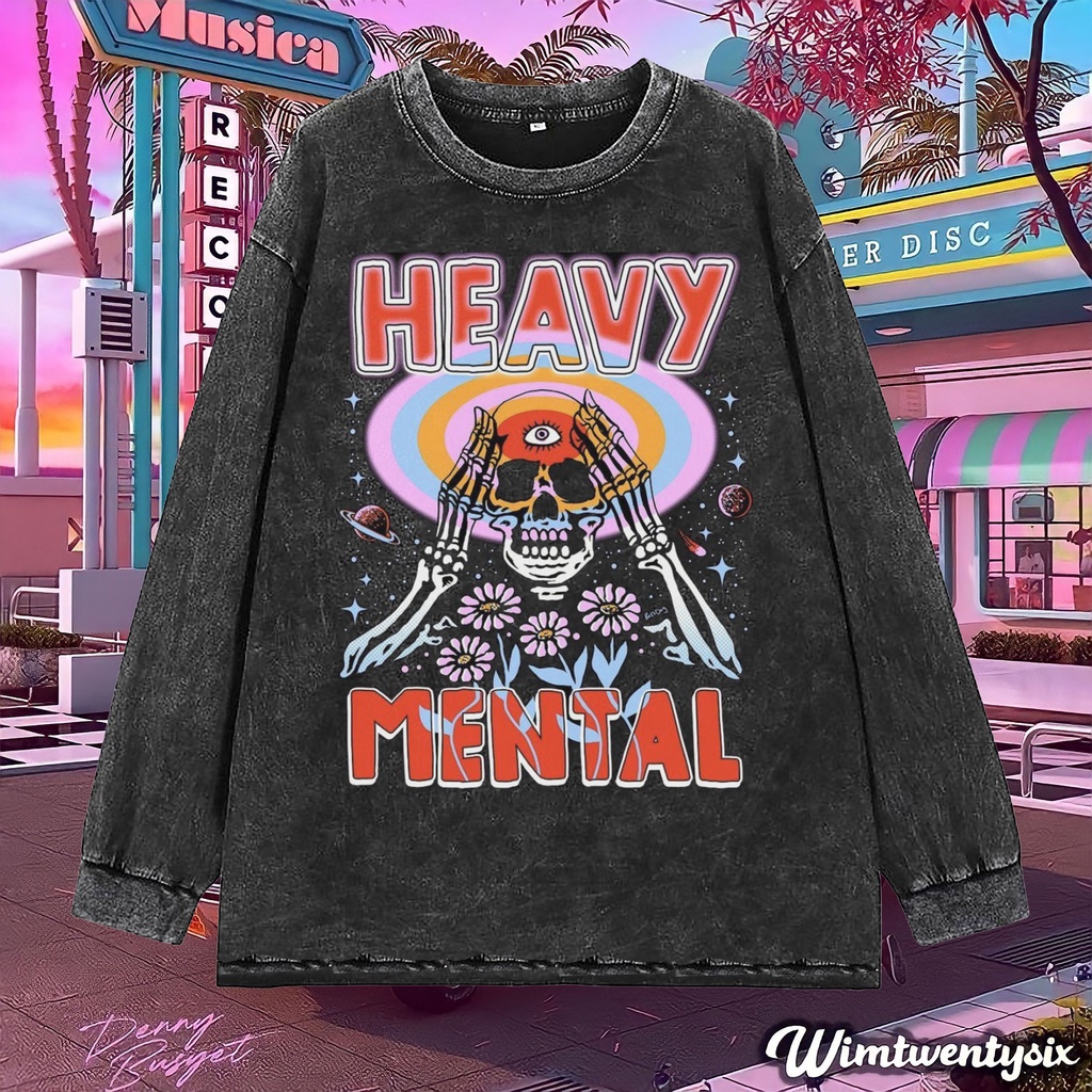 Wimtwentysix “Heavy mental” Oversized T-Shirt | Longsleeve Tee | Kaos washing