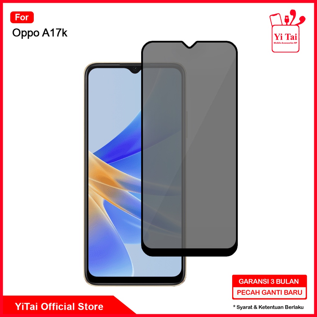 YI TAI - Tempered Glass Spy Oppo A17K