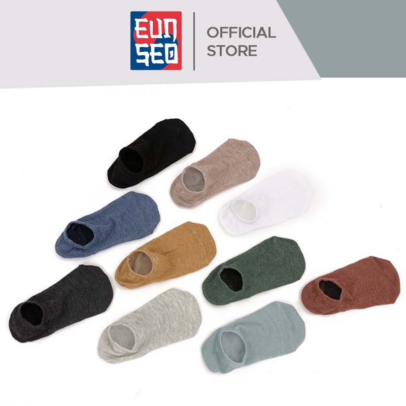 Kaos Kaki Dibawah Mata Kaki Polos Fashion Korea KaosKaki Pendek Pria Wanita Casual Import EUNSEO
