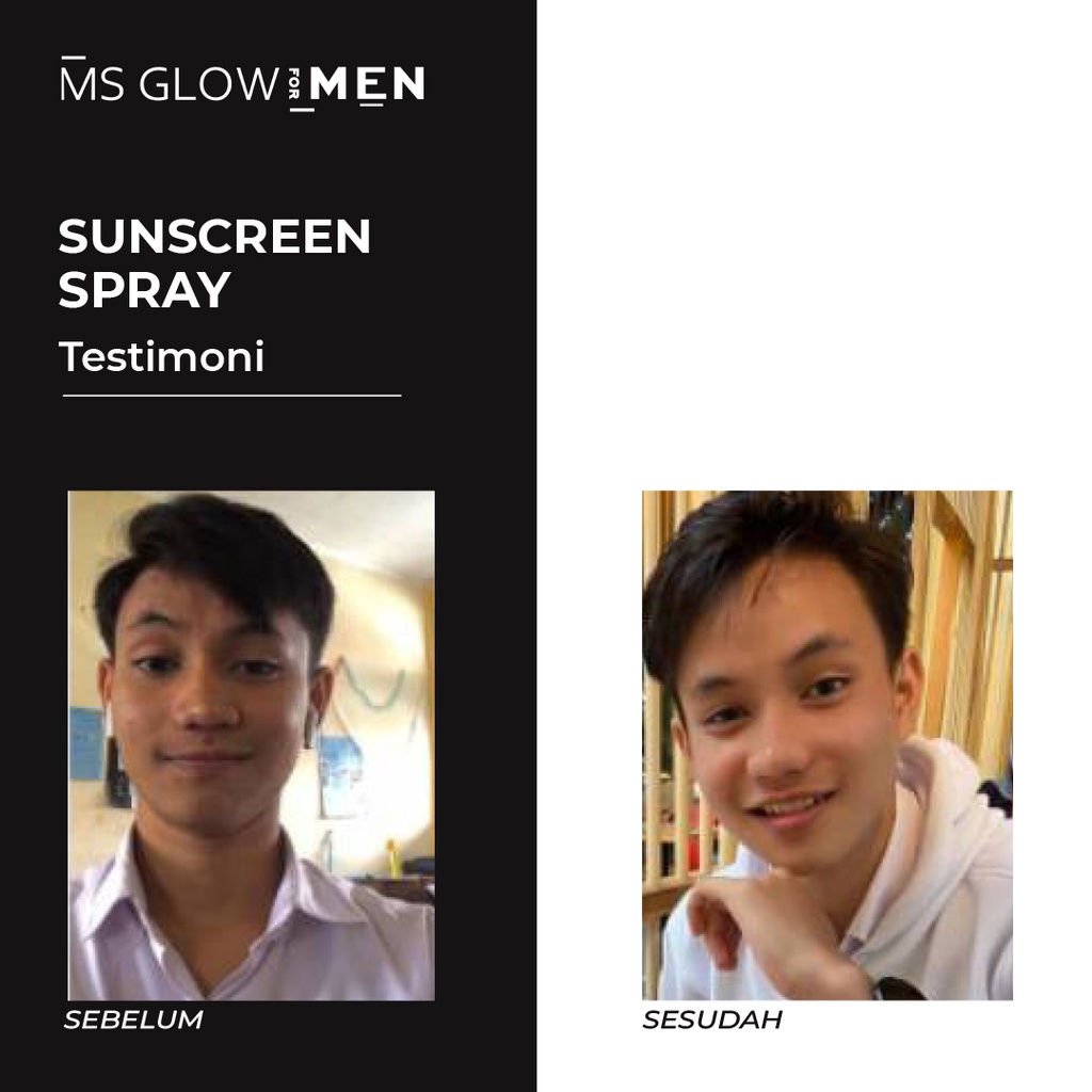 MS Glow For Men Skincare Cowok Original Sunscreen Spray by ms.glowofficialbandung
