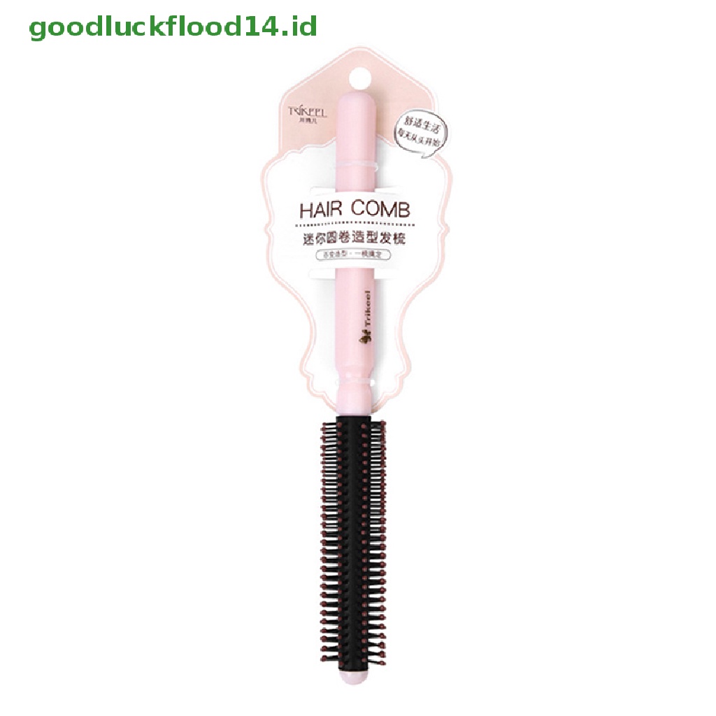 [GOOGFOUR] 1pc Roll Brush Sisir Rambut Bulat Bergelombang Curly Styling Care Curling Alat Salon [TOP]