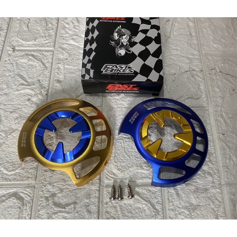 Tutup Kipas Cnc FAST BIKES Universal Buat Beat,Vario,Scoopy,Fino,Mio,Nouvo Full Cnc Two Tone