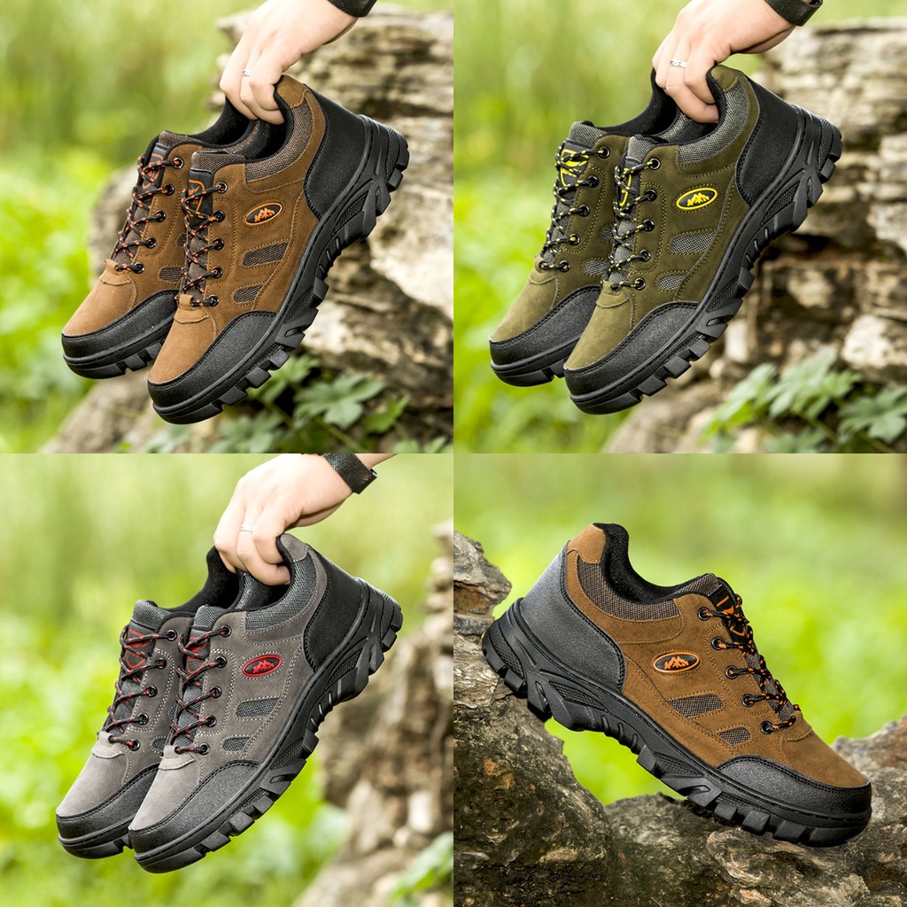 Sepatu  Boots Pria 01210220 Sepatu Pria Boots Safety Low Pendek Kerja Gunung Hiking