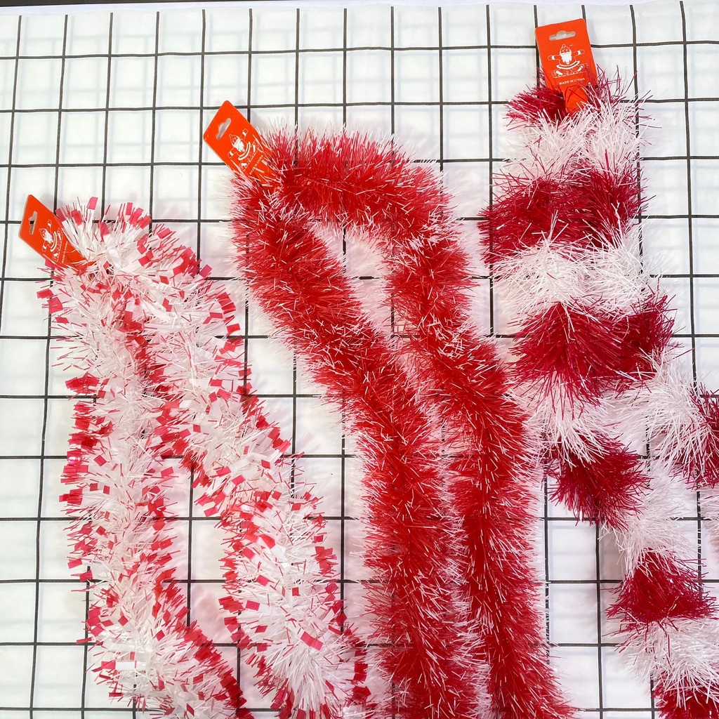 T&amp;Y Slinger Tinsel Rumbai Merah Putih 2 Mtr Hiasan Aksesoris Dekorasi Rumah Rumbai Dirgahayu RI 2 Meter Murah