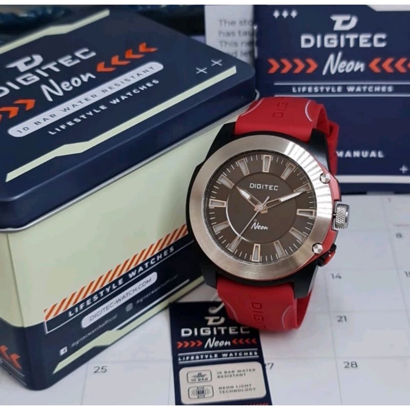 jam tangan Dgtec neon cowokOriginal 1000℅