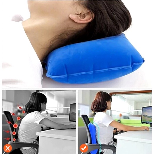 ❤ IJN ❤ Bantal Angin Portabel Inflatable bantal udara portable neck pillow