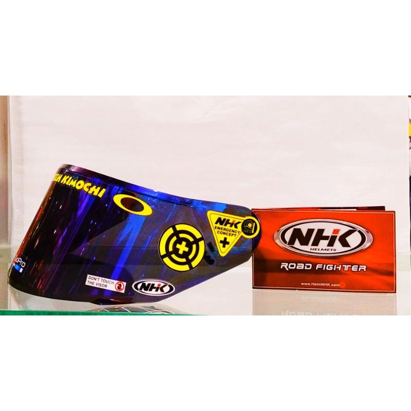 FLAT VISOR  IRIDUM NHK RX 9 PAKET PLUS SPOILER PLUS STIKER VISOR