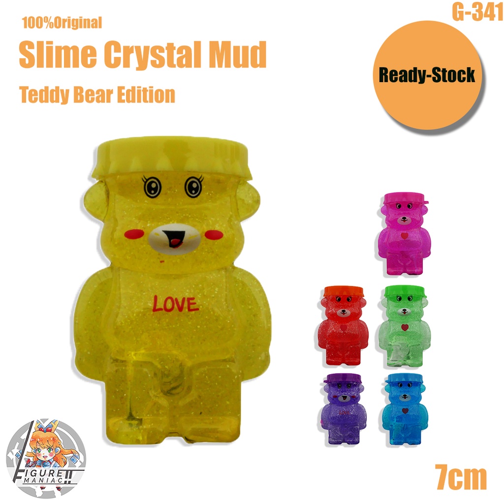 Mainan Anak - Slime TEDDY BEAR Edition Import Premium Slime Lucu Cute Slime Aman Crystal Mud Galaxy Mud