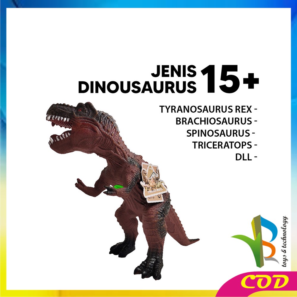 RB-M263 M265 Mainan Figure Dinosaurus T Rex Jurassic World / Brontosaurus Maenan Edukasi Dino Toys Animal Figur