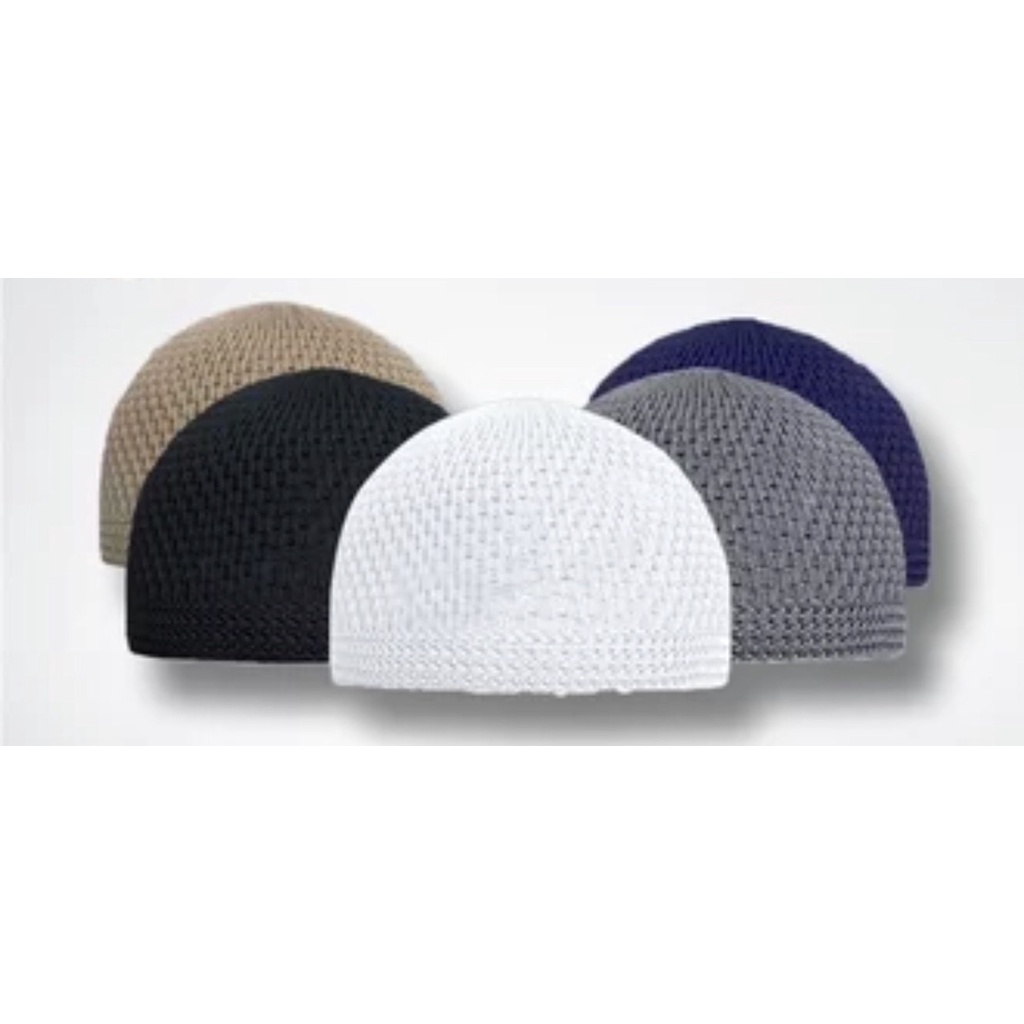 PECI DEWASA RAJUT TEBAL KUALITAS PREMIUM KOPIAH RAJUT ASLI PECI HAJI RAJUT