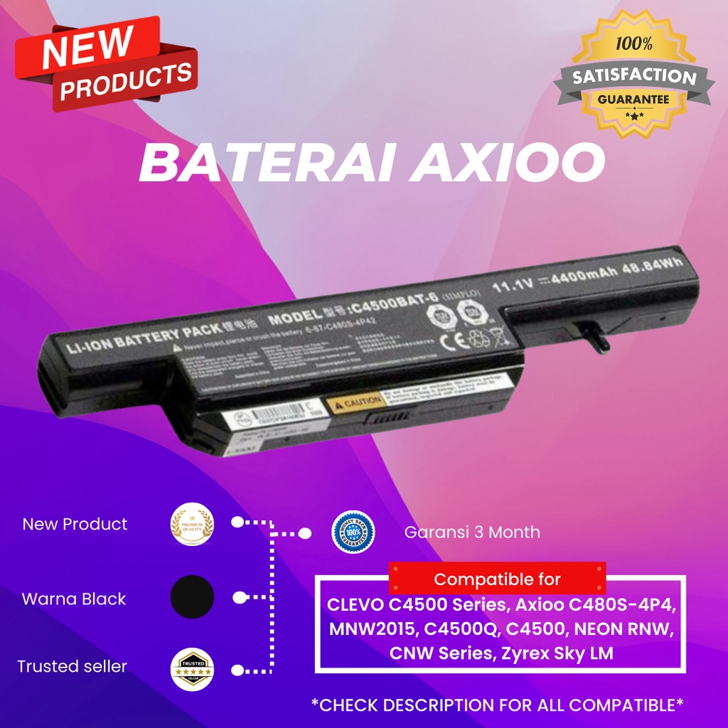 Baterai ORIGINAL Laptop Axioo C4500
