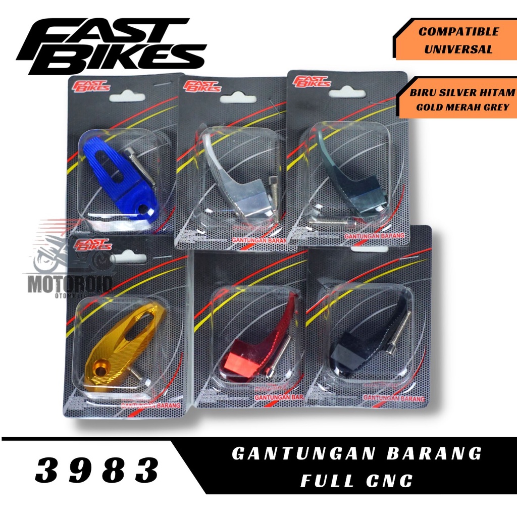 gantungan barang full cnc aluminium standar fastbikes universal semua motor masuk