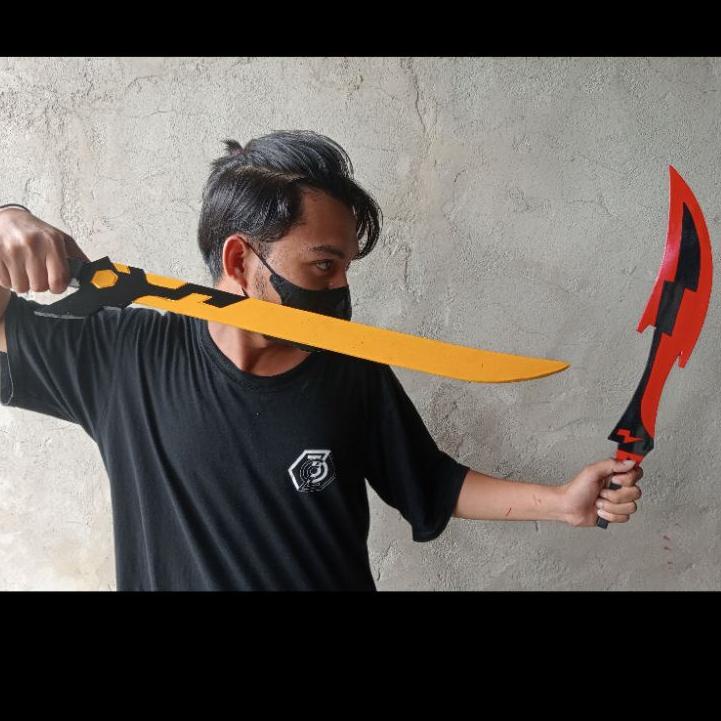 GoGo Beli Pedang Boboiboy Solar Full Kayu Kuat [DH8]