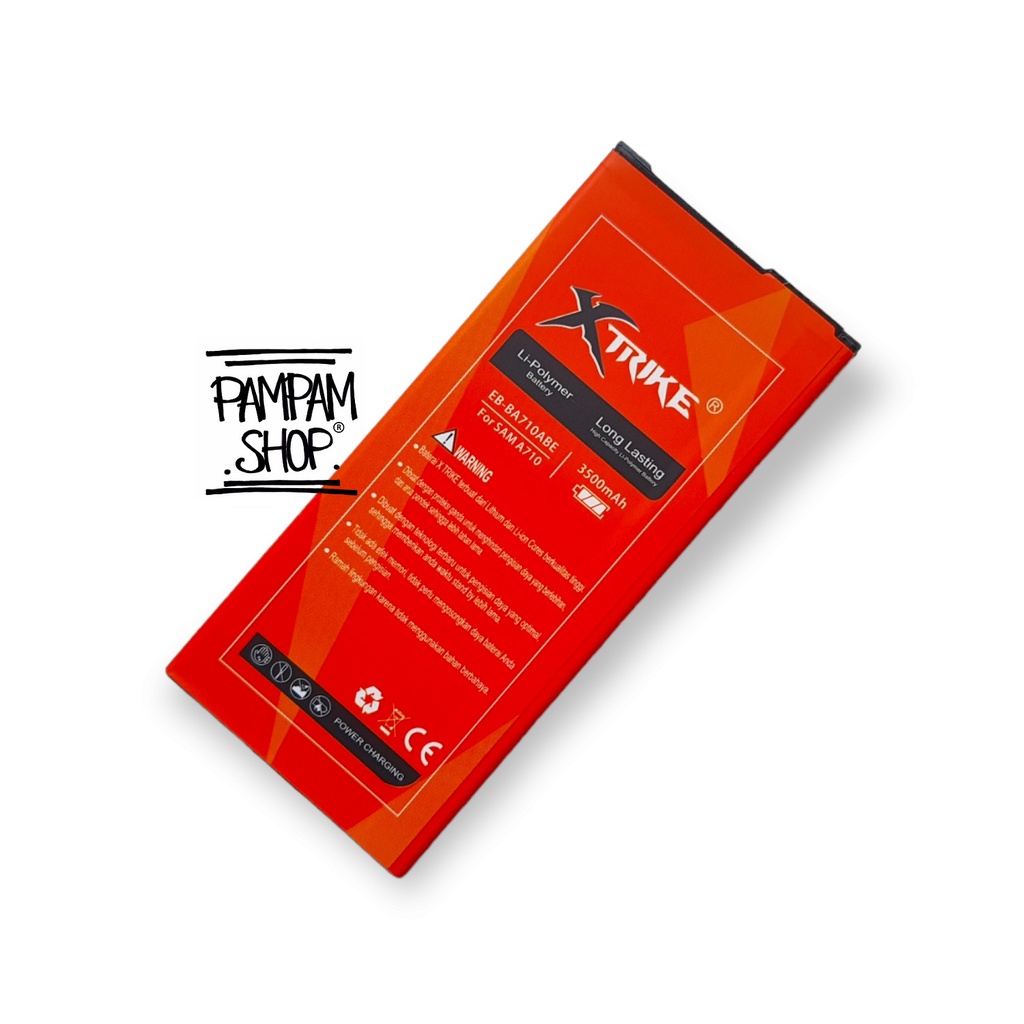 Baterai XTRIKE Double Power Original Samsung Galaxy J7 Prime G610 J4 Plus J6 Plus A7 2016 A710 J4+ J6+ J415 J610 Batre Batrai Battery SEIN SM-G610F Ori EB-BG610ABE EB-BA710ABE HP Handphone