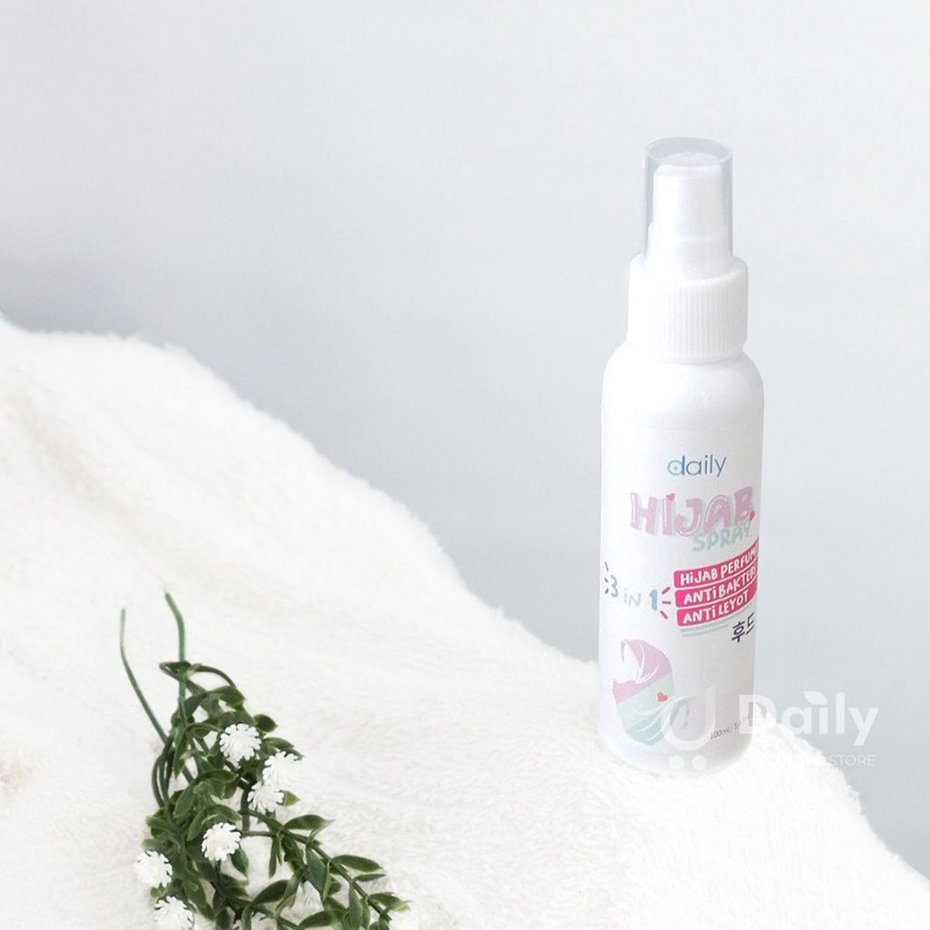 Daily Spray Hijab Anti Letoy 100ml Pewangi Parfum Hijab Jilbab Instan Anti Leyot