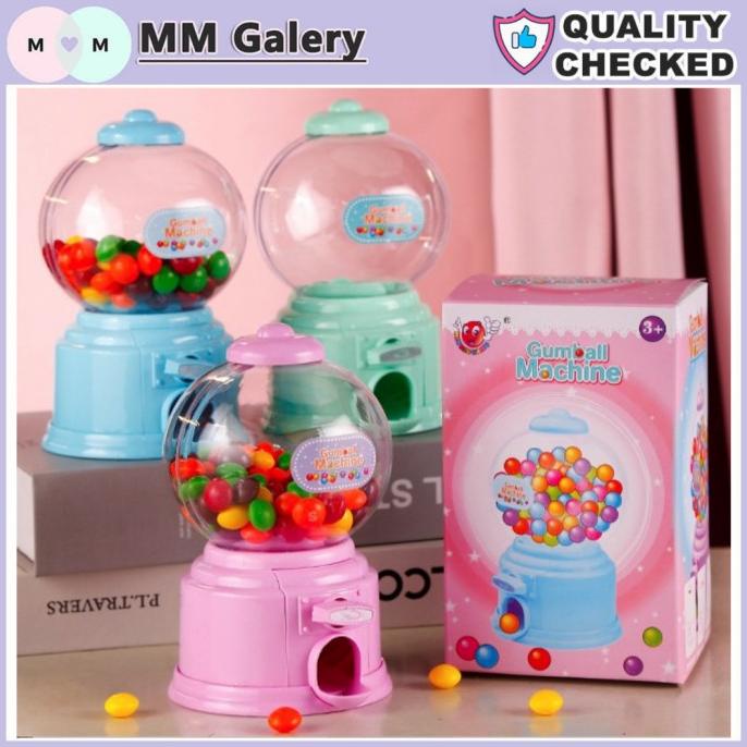 Mini Candy Machine 2in1 Tempat Permen Celengan koin Candy Vending
