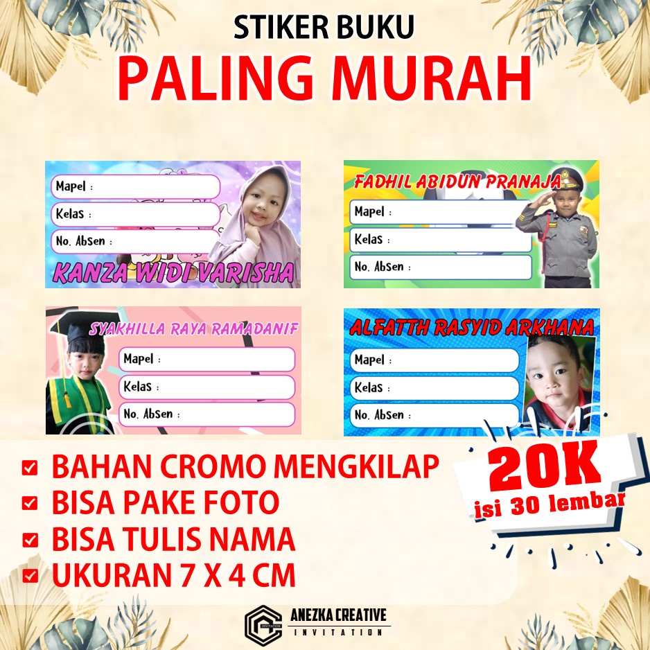 

STIKER BUKU SEKOLAH