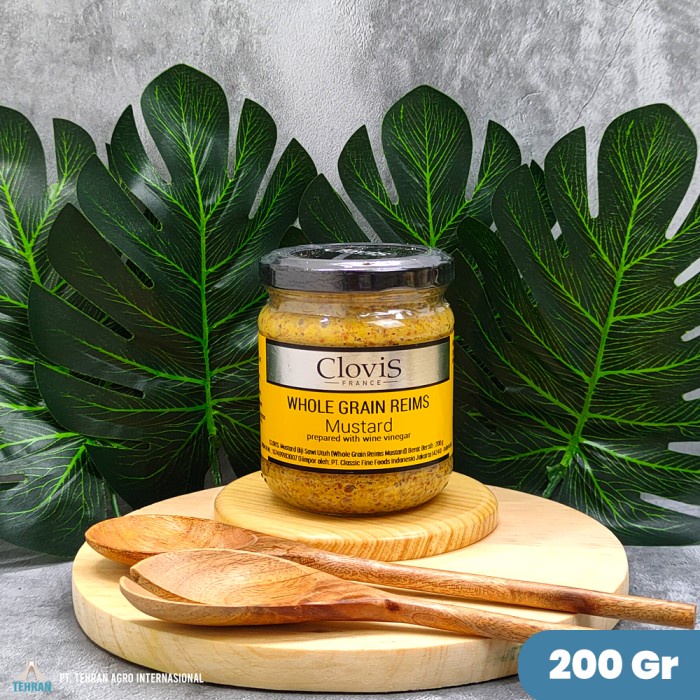 

Clovis Whole Grain Reims Mustard 200gr | Mustard Gandum Clovis - 200GR