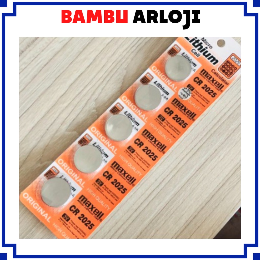 BAJ BATTERY KANCING BATERAI BATRE BATEREI LITHIUM CR 2025 CR2025 KALKULATOR JAM TANGAN COIN 3V
