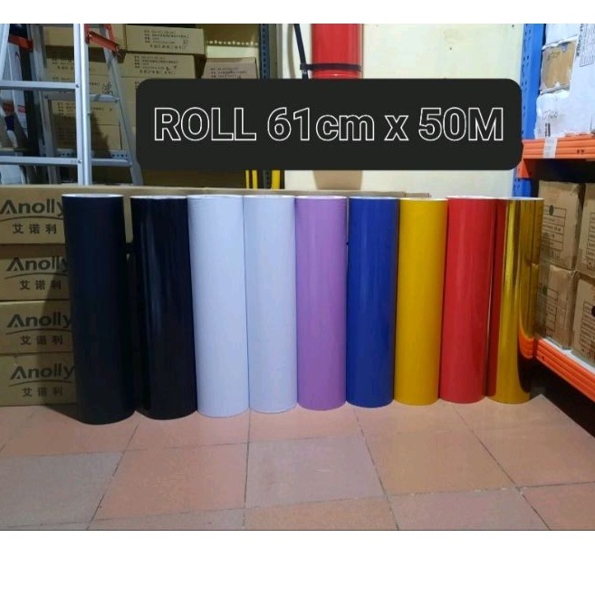 [ROL] Sticker Skotlet Anolly lebar 60cm Viniyl Cutting, Wrapping dll ROLL