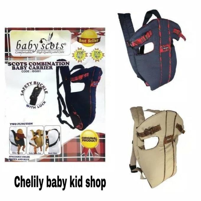 Gendongan Baby Scots Ransel Depan