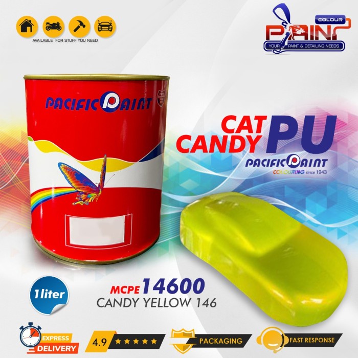 Cat PU Pacific Paint Mixing Candy 1 Liter - Candy Yellow 146