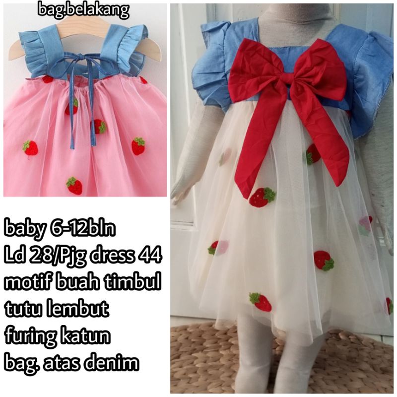 DRESS TUTU BAYI IMPORT DRESS BAYI TUTU LEMBUT IMPORT