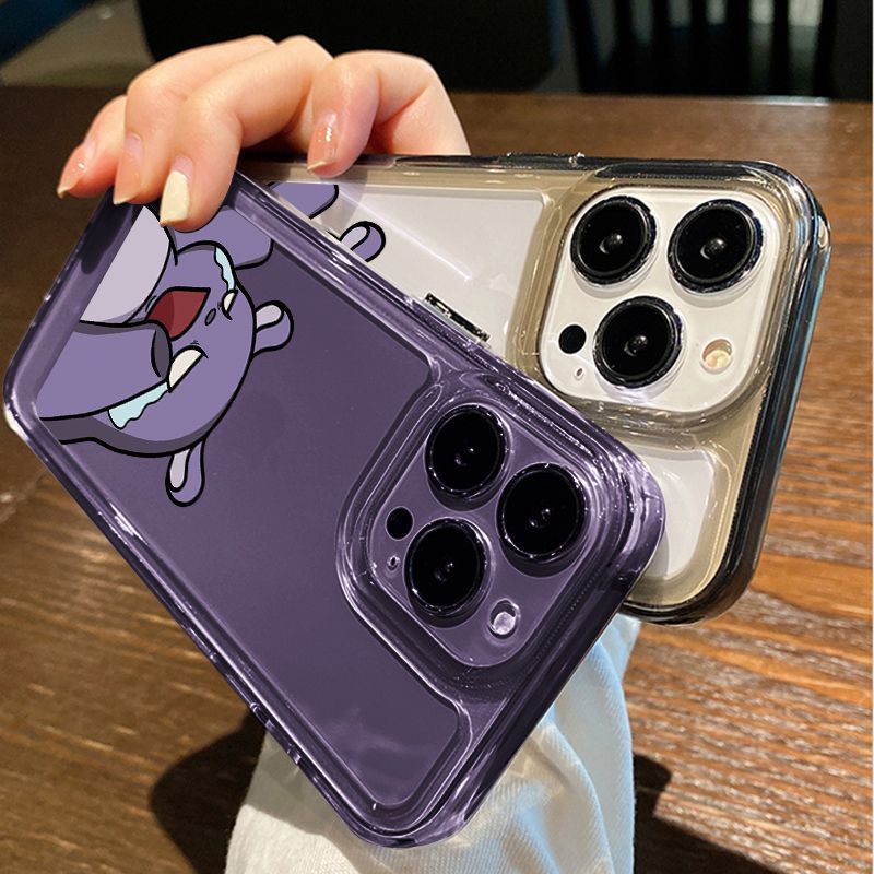 IPHONE Sad Baku Soft Phone Case Kompatibel Untuk Iphone14 13 12 11 Pro XS Max X XR 78 6 6S Plus Casing Transparan Shockproof TPU Cover