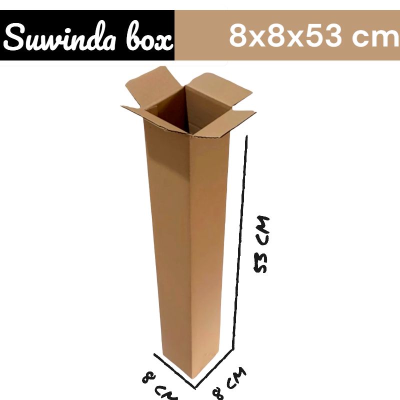 

kardus ukuran 8x8x53 cm box packing/panjang dll ST