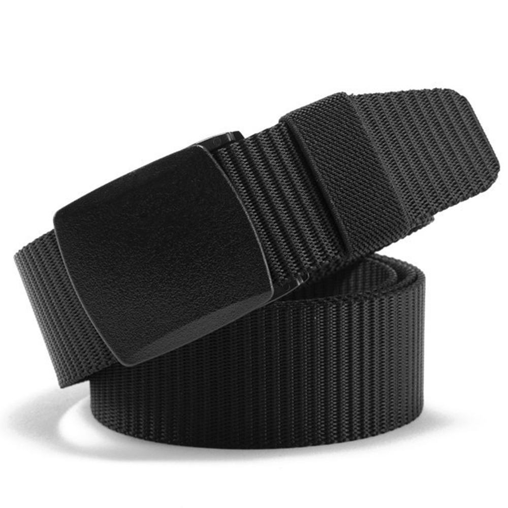 Ikat Pinggang Kain / Kanvas dengan Kepala Plastik - Webbing Belt Anti Metal Detector - MBELT (COMB)