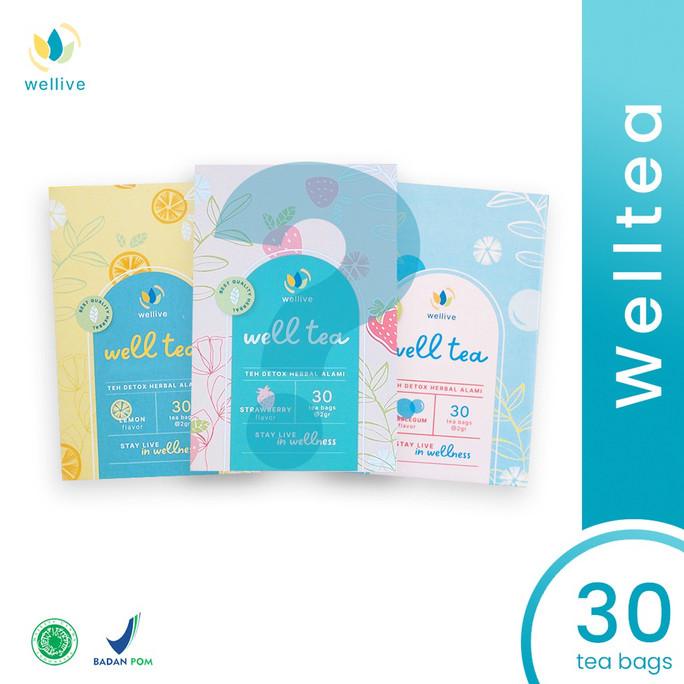 

[BISA COD] SLIMMING TEA (WELLTEA) - Teh Pelangsing Herbal by Wellive - Isi 30