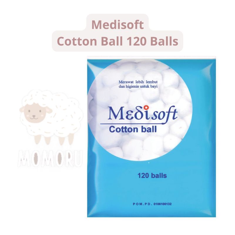 Medisoft Cotton Ball 120 Kapas Bola Bayi Bola Kapas 120pcs