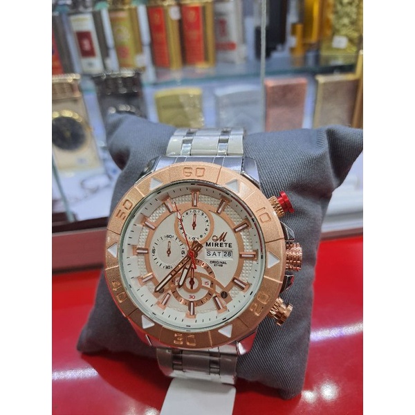 Jam Tangan Mirete Original 9216 Sport Rantai Pria