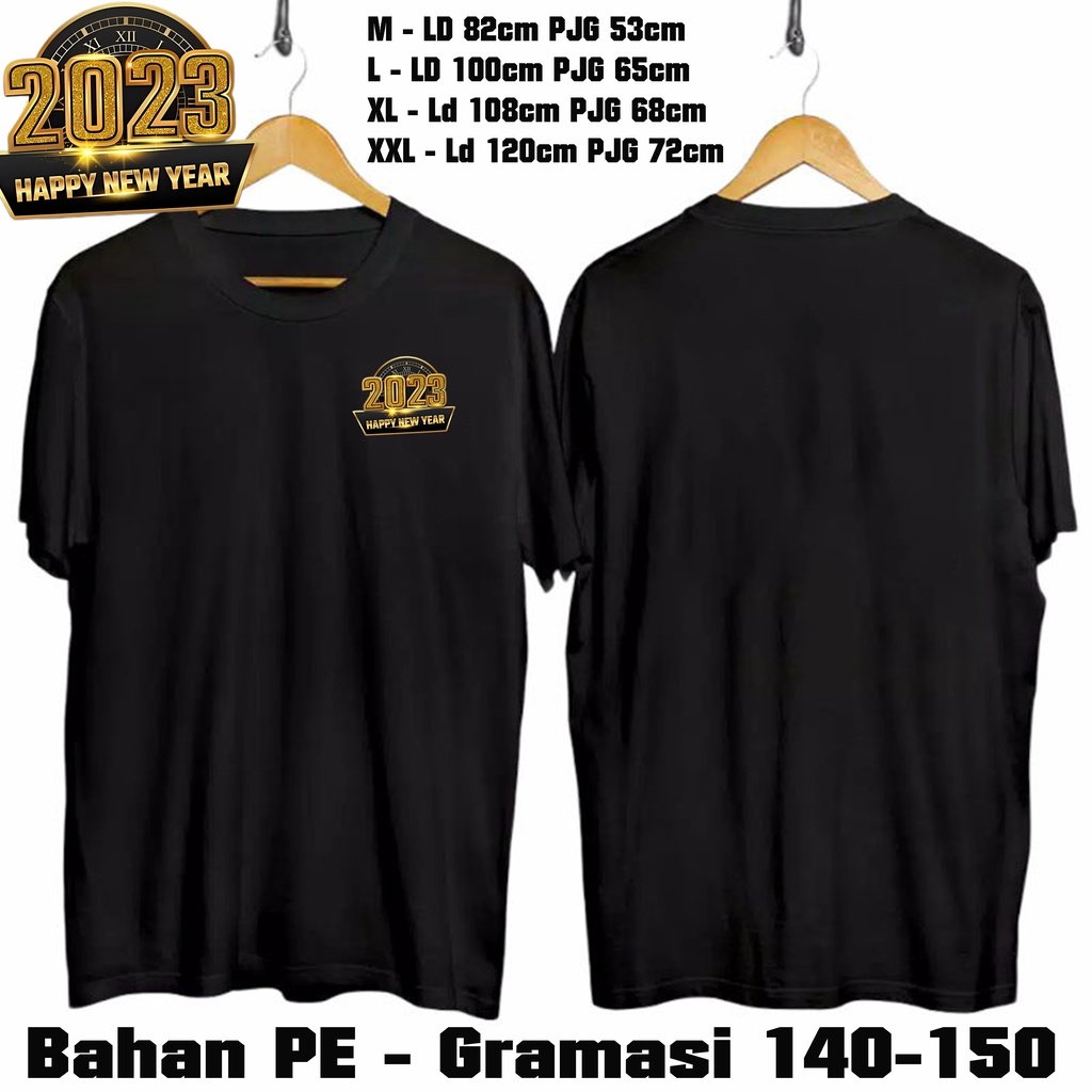 GSC-Kaos Tshirt Happy New Years 2023 // Kaos Tahun Baru 2023 M-XXL