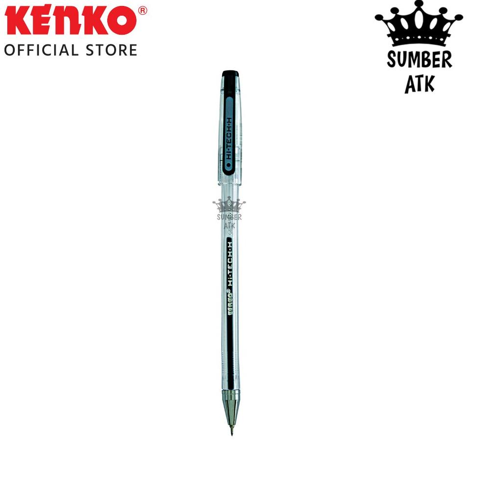 

New[O72W]-♥) KENKO Gel Pen Hi Tech H 0.28 Mm Pulpen Pena Black / blue - 1 PCS premium
