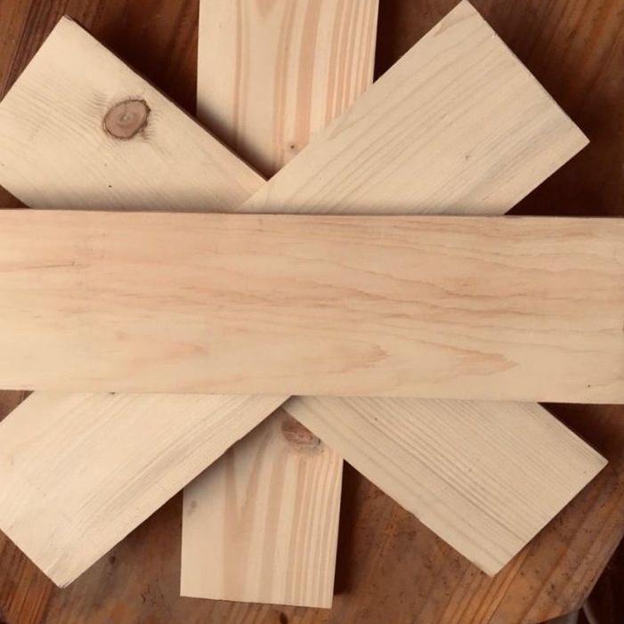 Stok Baru rak dinding jati belanda panjang 20 50 100