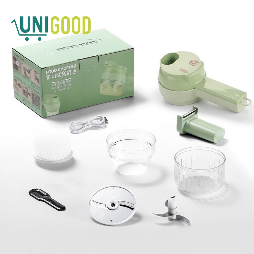 UNIGOOD - 4in1 Portable Vegetable Chopper Blender Wireless Multifungsi