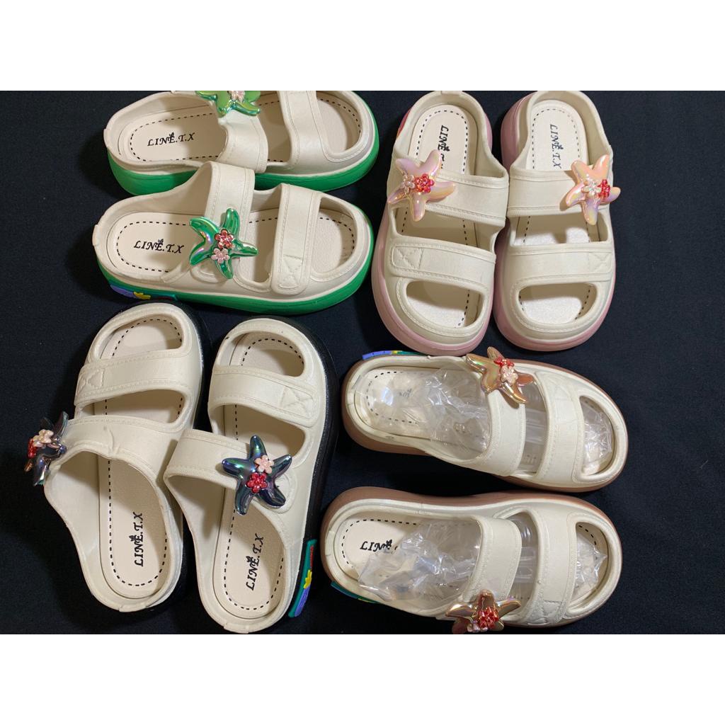 Sandal Selop anak motif premium import terbaru, sandal selop anak perempuan eva rubber