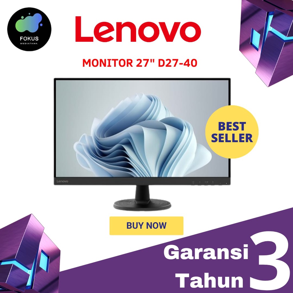 MONITOR LENOVO LED D27-40 27 INCH 75Hz VA 27&quot;