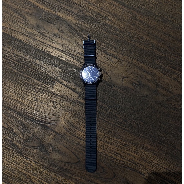 Jam Tangan Pria Timex MK1 TW2R67600 Chronograph Mens Blue Navy Dial Blue Navy Nylon Strap