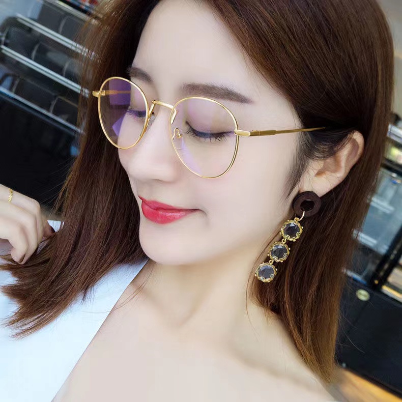 Kacamata Fashion Bingkai Retro Lensa Minus -0.50 -- 4.00 Untuk Pria Dan Wanita