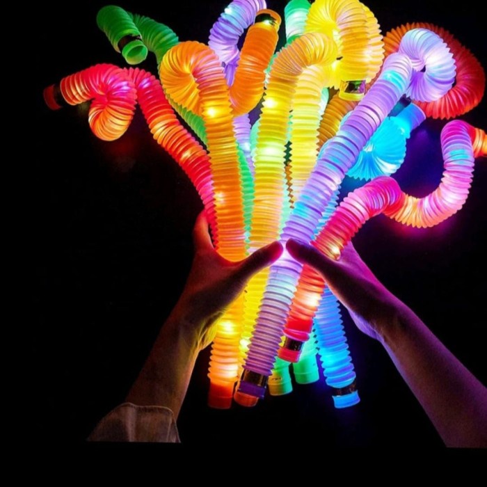 Mainan Selang Lampu Led Mainan Pop Tub Led