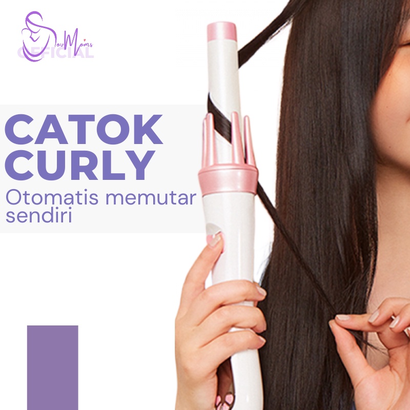 Catokan Cury Rambut Otomatis Alat Kecantikan Catok Rambut Pengeriting Rambut Automatic Catokan keriting Catok Magic Hair Curler Vivido Vogue 4 in 1 Original Premium Terbaru Terlaris Termurah