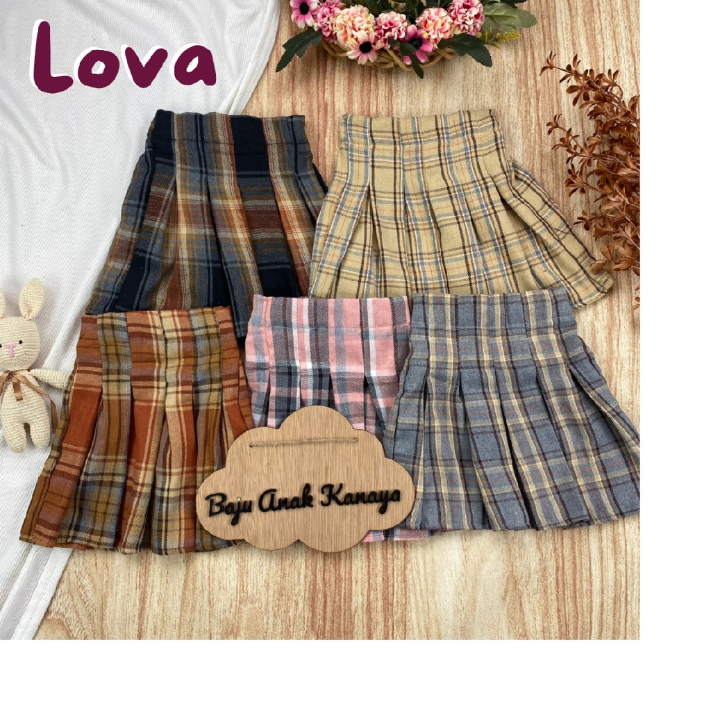 1-5TH ROK ANAK PENDEK LOVA SKIRT ANAK PEREMPUAN