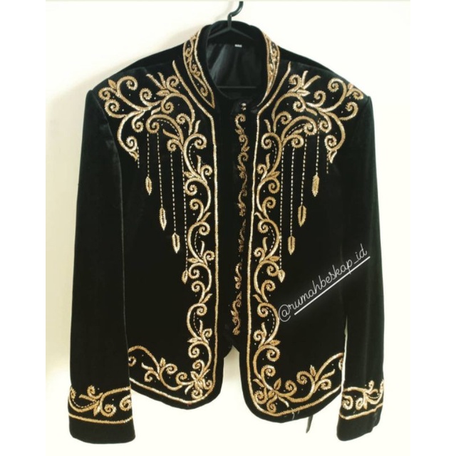 beskap pengantin jawa solo bludru/baju pengantin adat jawa