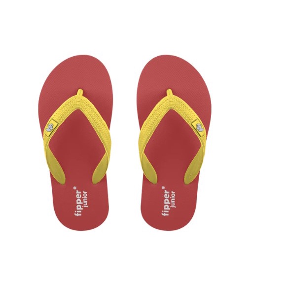 Sandal Fipper Junior Red Coral Gren Emerald Brown Pollen Original