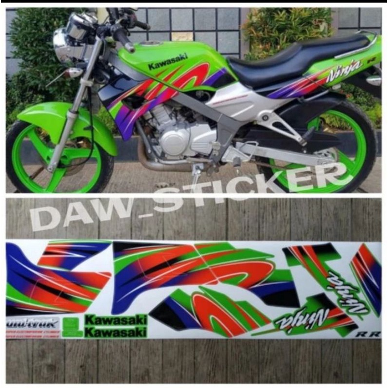 striping ninja r KIS 2002 hijau original sticker
