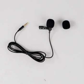 Microphone Clip Smartphone Laptop Tablet Pc Untuk Youtube Vlog Smule Mic Penyiar Reporter Suara Jernih Berkualitas Murah / Microphone Clip On Jepit For Smartphone Laptop PC 3.5mm / Mikrofon Konten Vlog Microphone Kabel Mik Mini Kecil Microphone Mic Jepit