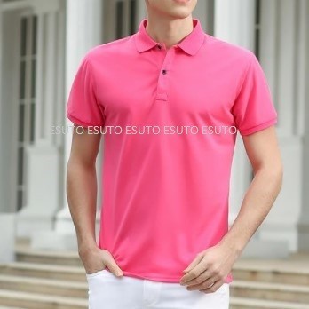 Best Quality Kaos Polo Shirt Kerah Pria Polos Baju Abu Ungu Pink Biru Lilac Pastel