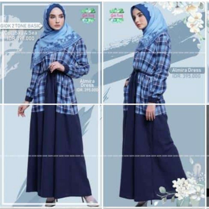 GAMIS DRESS GIOK SCARF & APPAREL ORIGINAL || MOUNEERASHOP